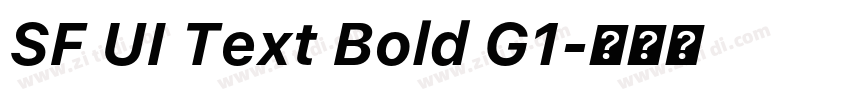 SF UI Text Bold G1字体转换 SF UI Text Bold G1字体转换